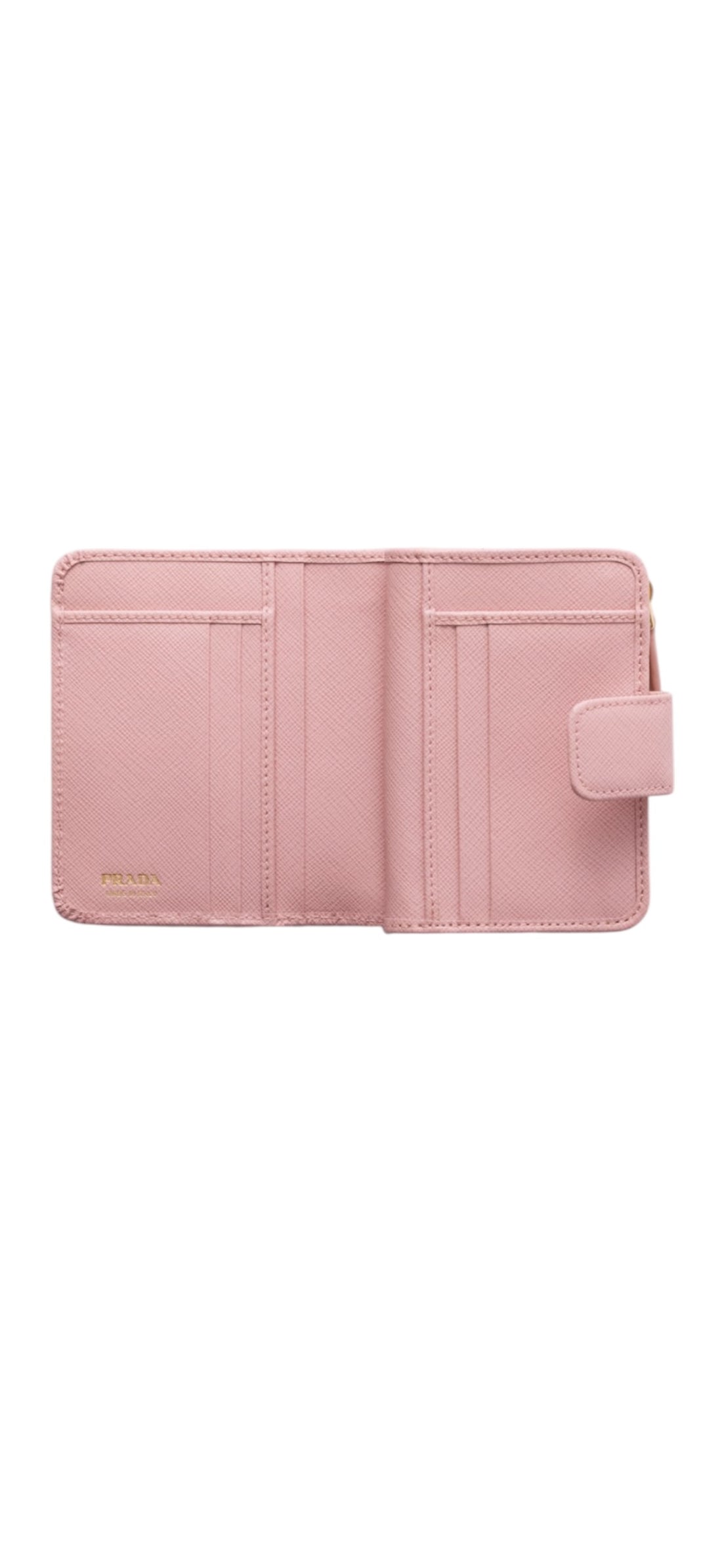 PRADA Portemonnaie aus Saffiano Leder in der Farbe rosa aus der aktuellen Kollektion