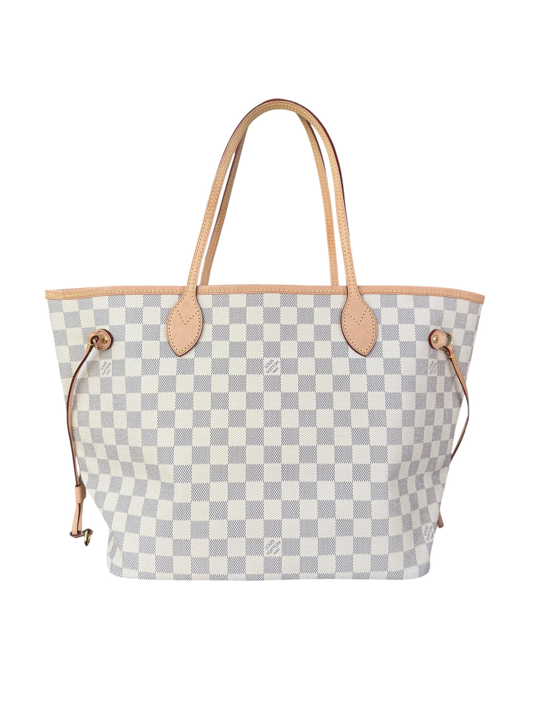 Louis Vuitton Neverfull MM Damier Azur Canvas rose beige