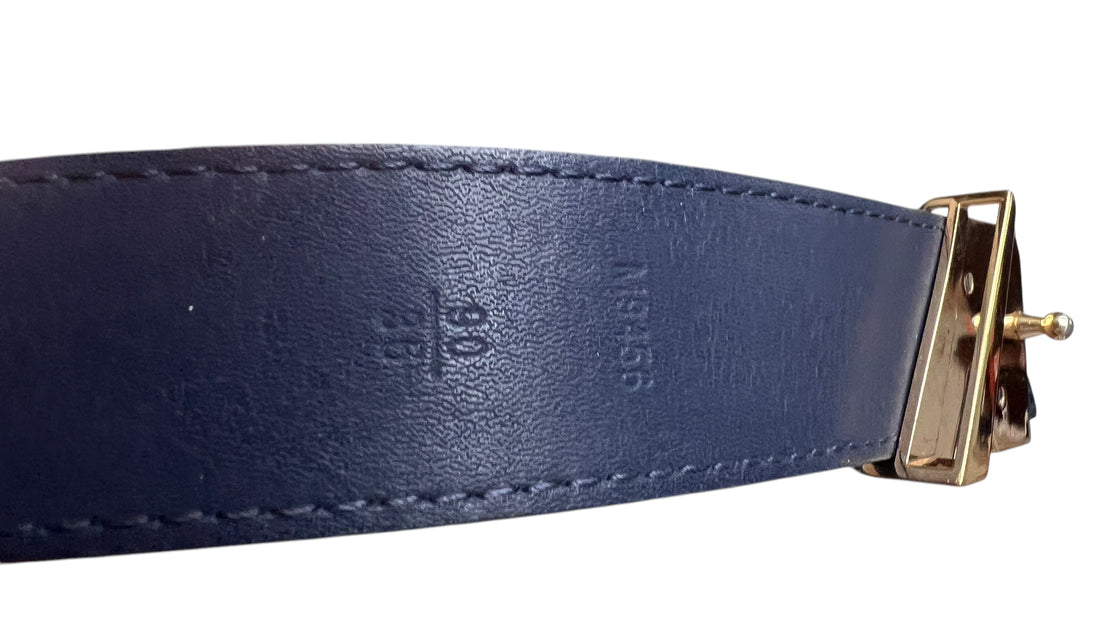 Louis Vuitton Gürtel Essential aus  EPI Leder navy