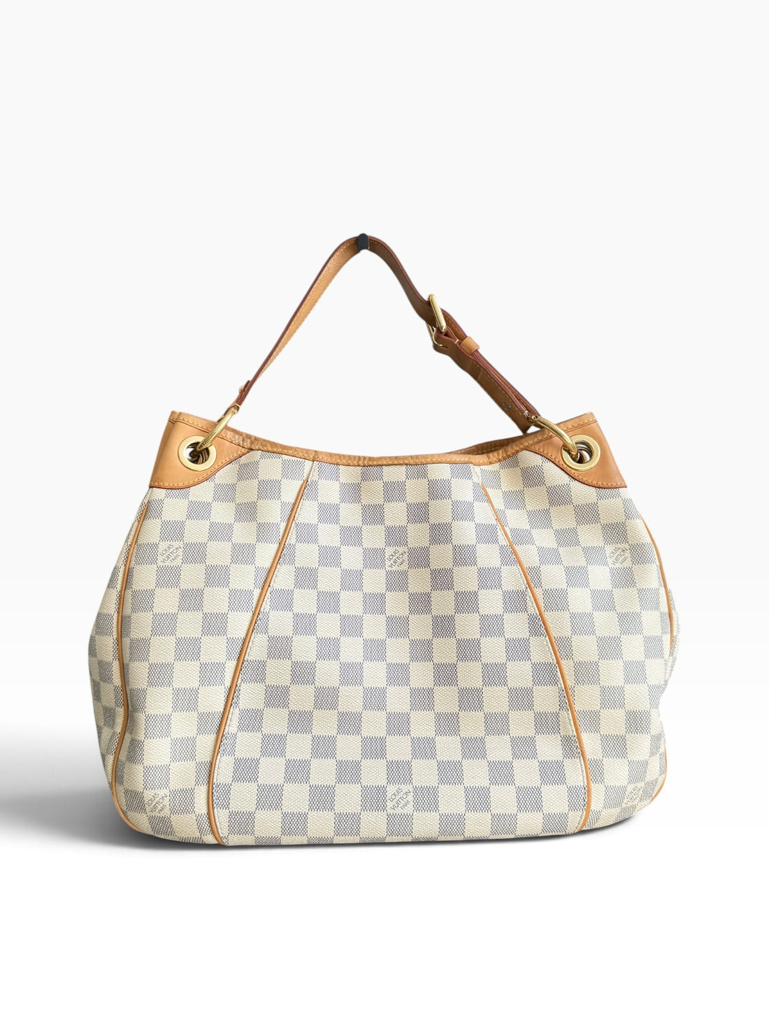 Louis Vuitton Galliera PM aus Damier Azur Canvas. Verstellbarer Schulriemen.