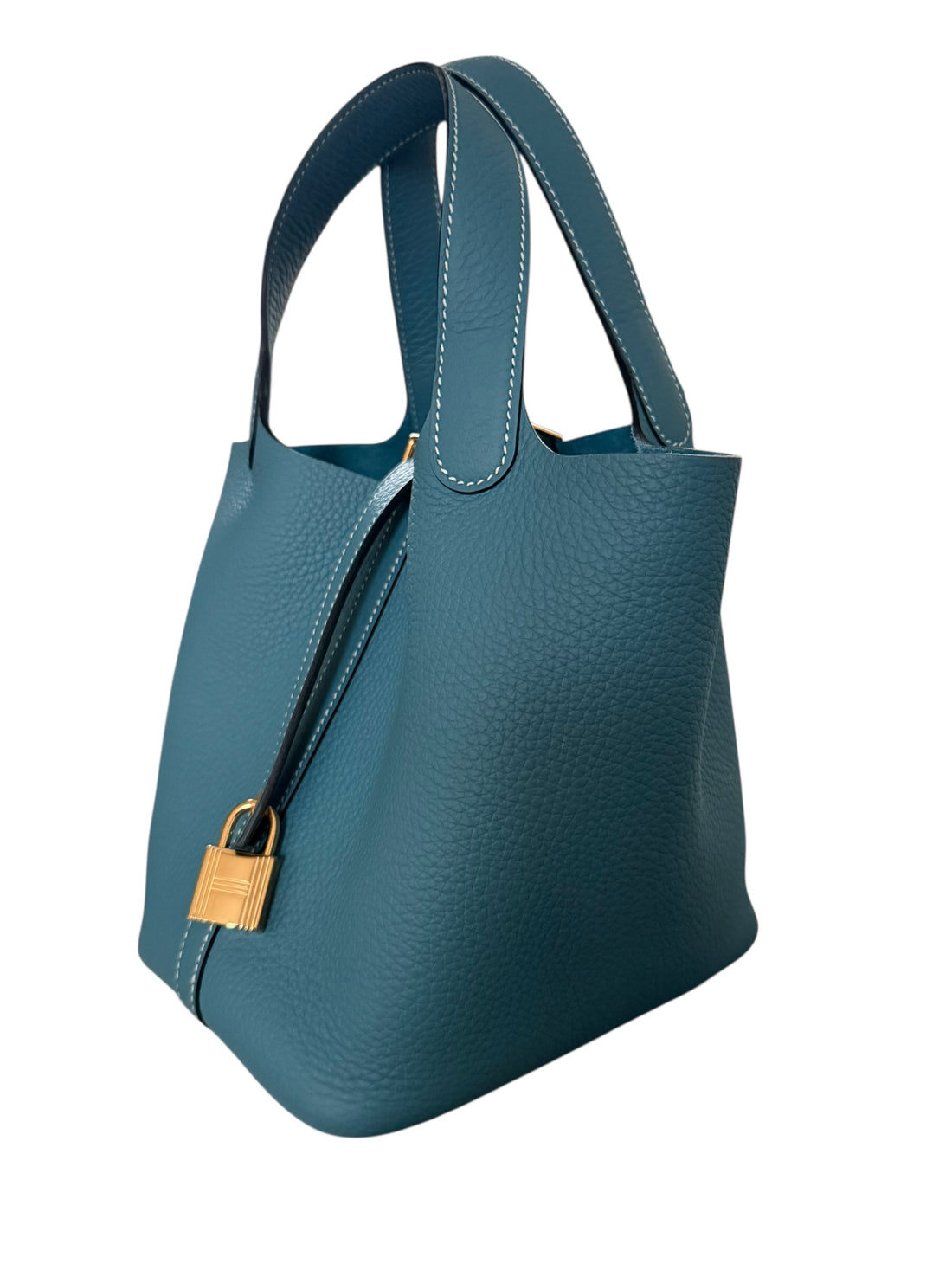 Hermès Picotin 18 in der Farbe New Bleu Jean aus Taurillon Clemence Leder