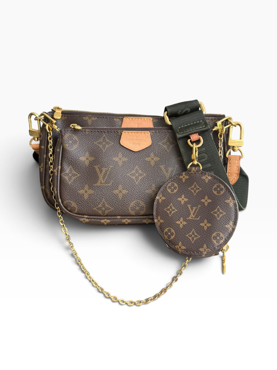 Louis Vuitton Multi Pochette Accessoires Monogram Canvas Khaki