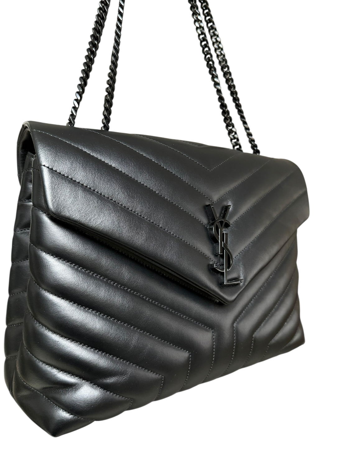 YSL Saint Laurent Loulou Allblack Medium