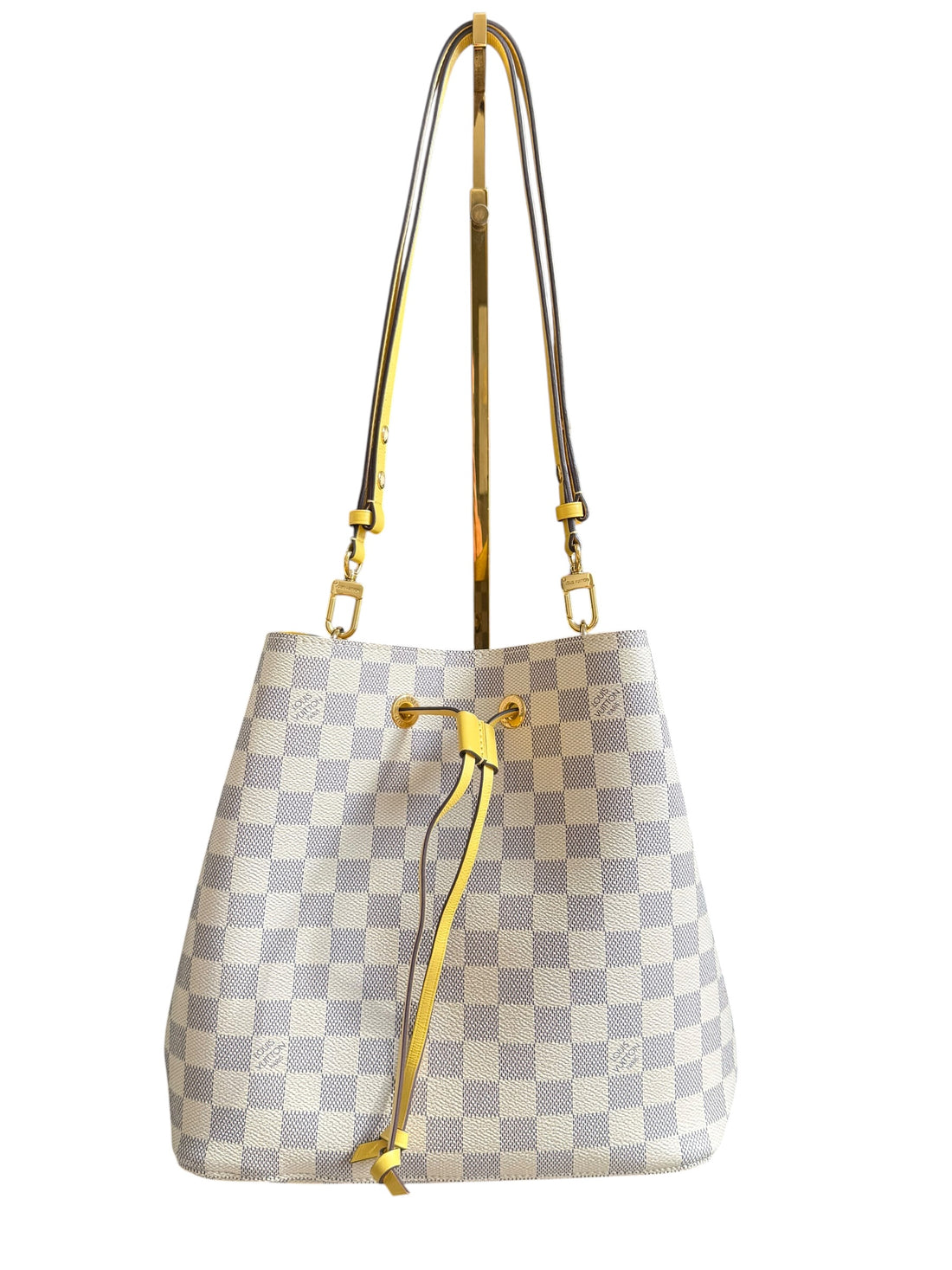 LOUIS VUITTON Néo Noé MM Damier Azur Yellow.