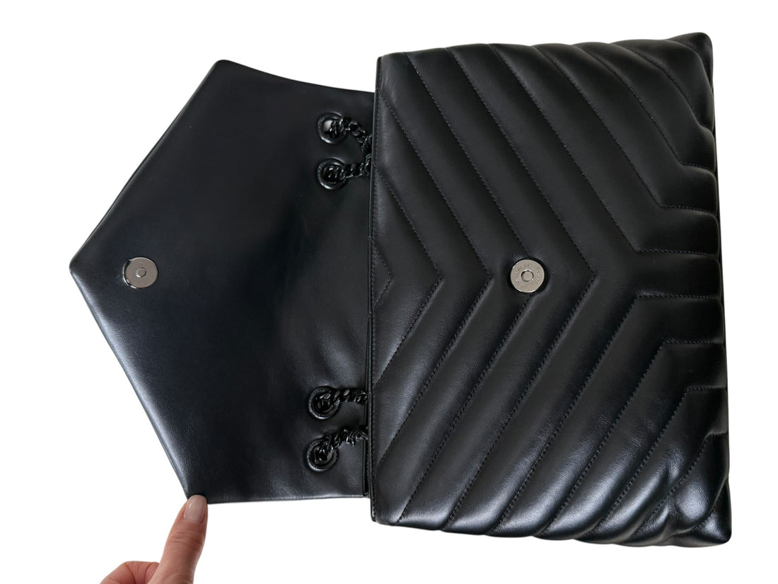 YSL Saint Laurent Loulou Allblack Medium