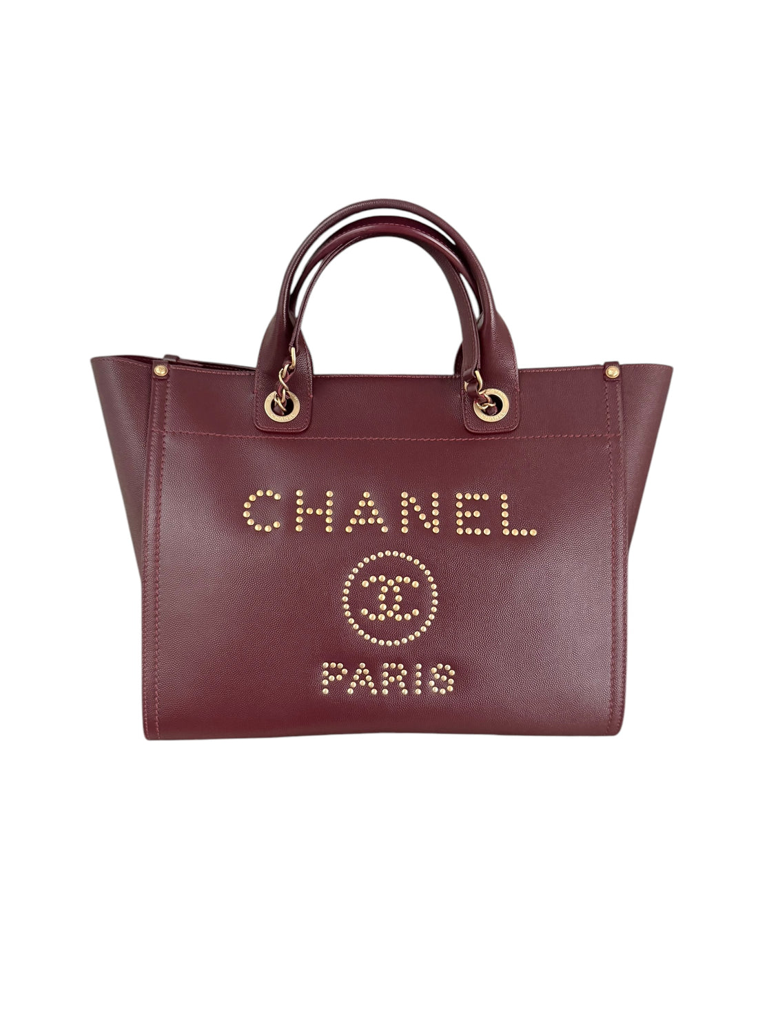 Chanel Caviar Leder Deauville Shopper Tote Bag