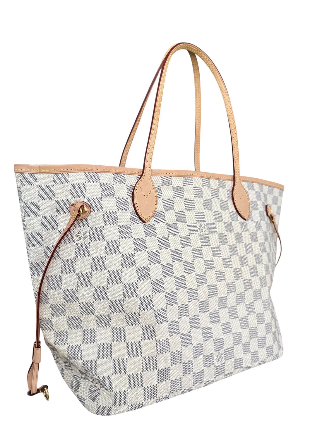 Louis Vuitton Neverfull MM Damier Azur Canvas rose beige
