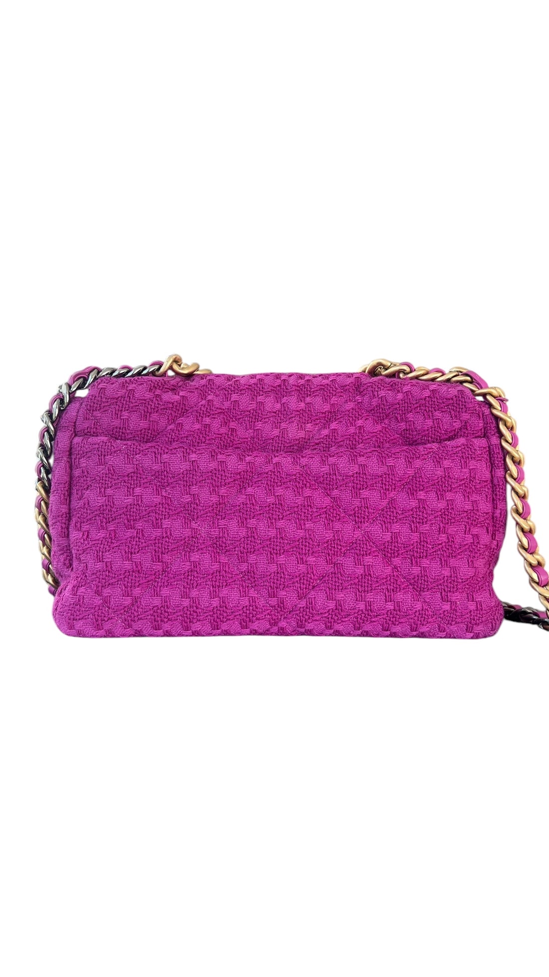 Chanel 19 Flap Bag in Tweed Medium purple