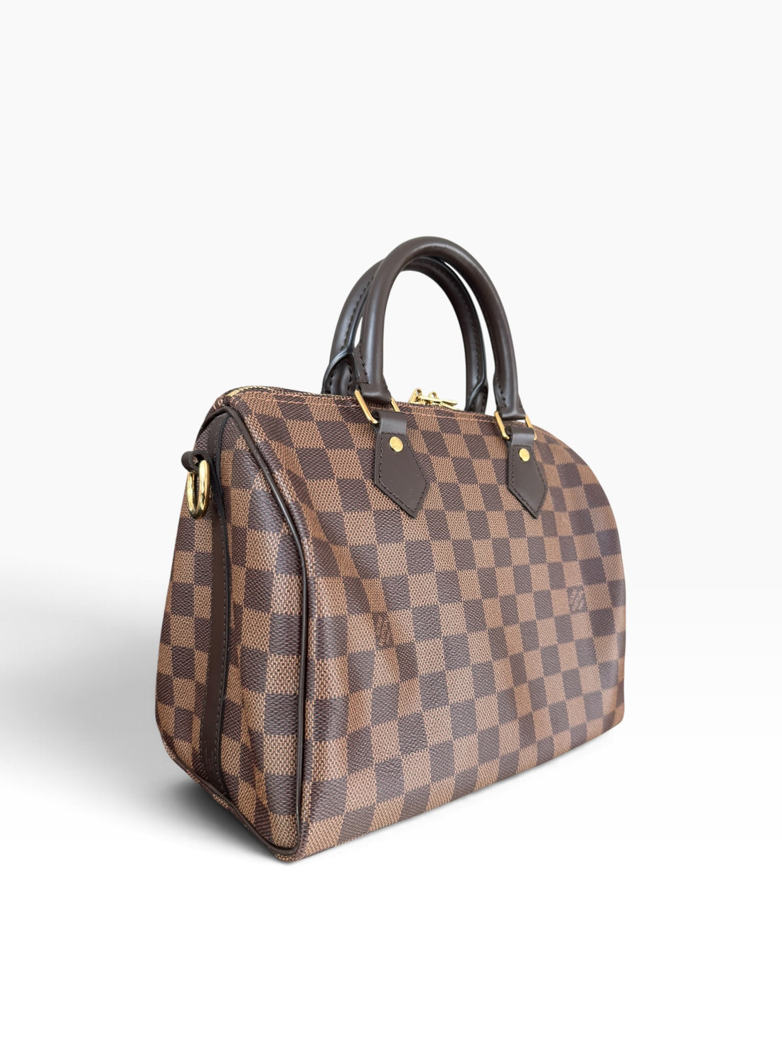 Louis Vuittion Speedy Bandoliere 25 in Damier Ebene mit abnehmbaren und verstellbaren Schulterriemen
