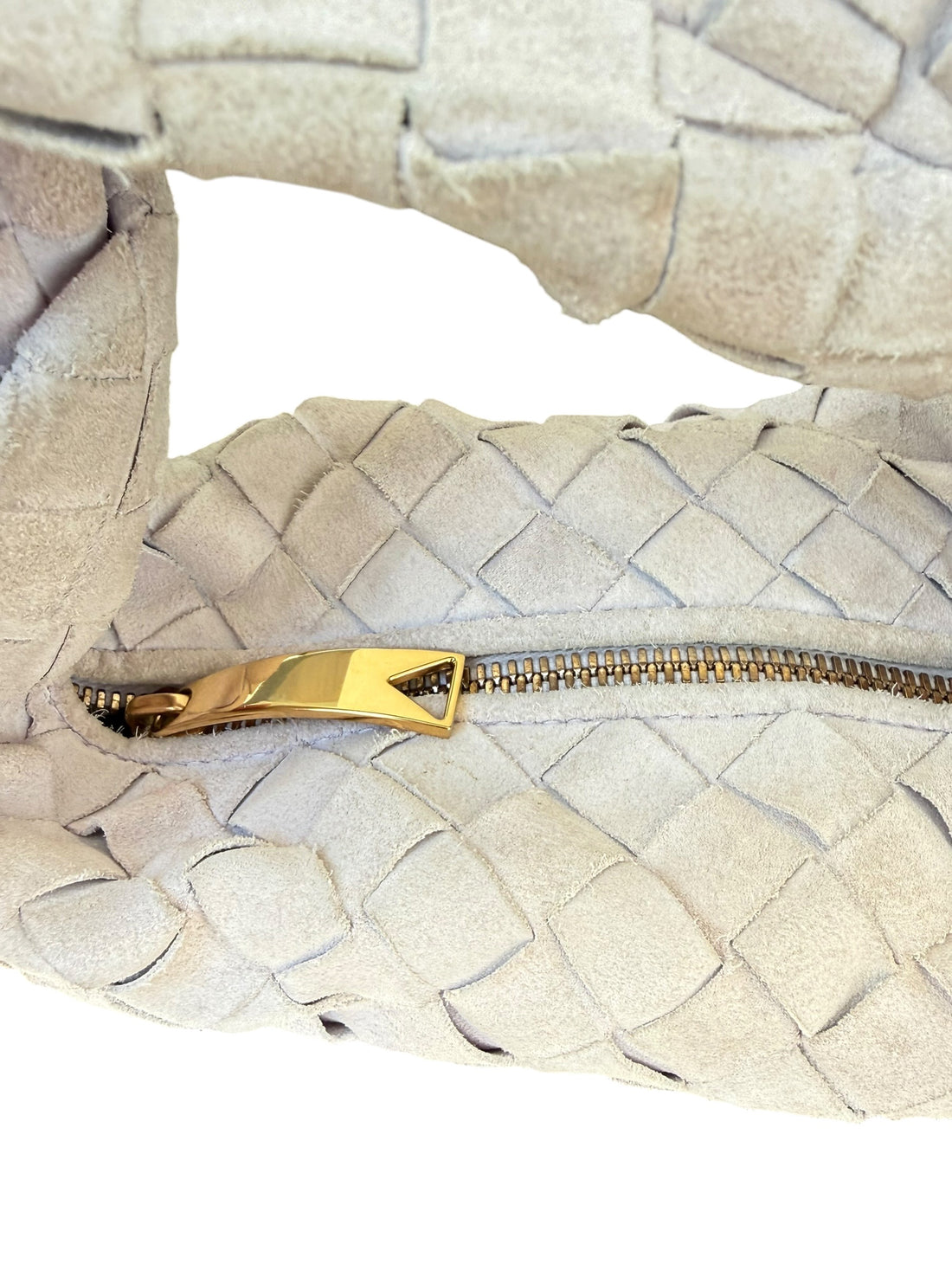 Bottega Veneta Mini Jodie in der Farbe Chalk / Kreide.