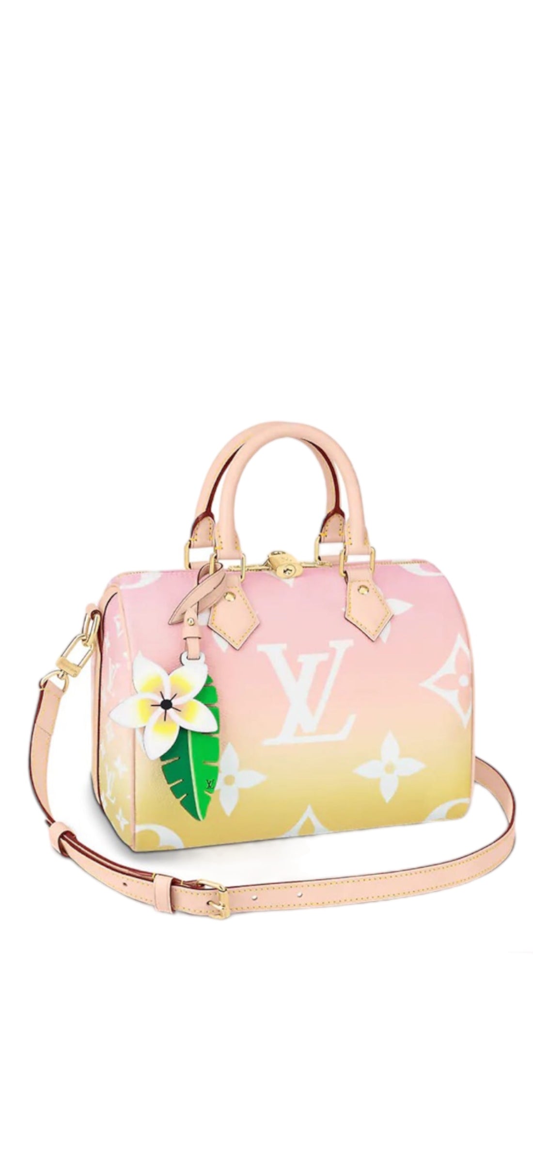 Louis Vuitton Speedy 25 Bandouliere Rose "by the pool"