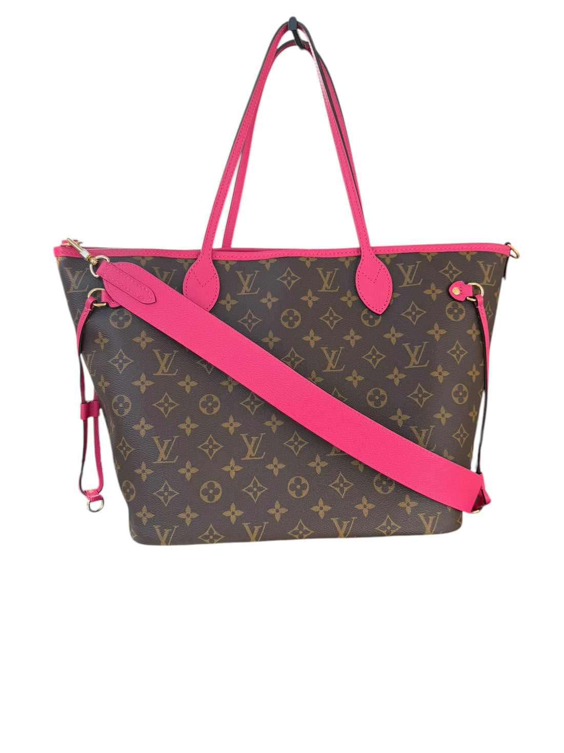 Louis Vuitton Neverfull Inside Out MM Monogram pink