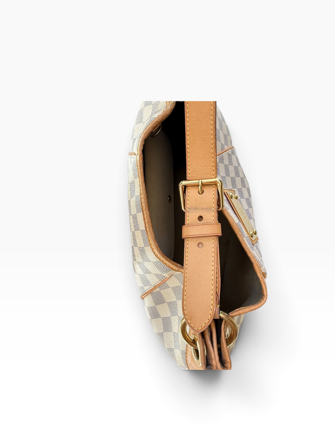 Louis Vuitton Galliera PM aus Damier Azur Canvas. Verstellbarer Schulriemen.