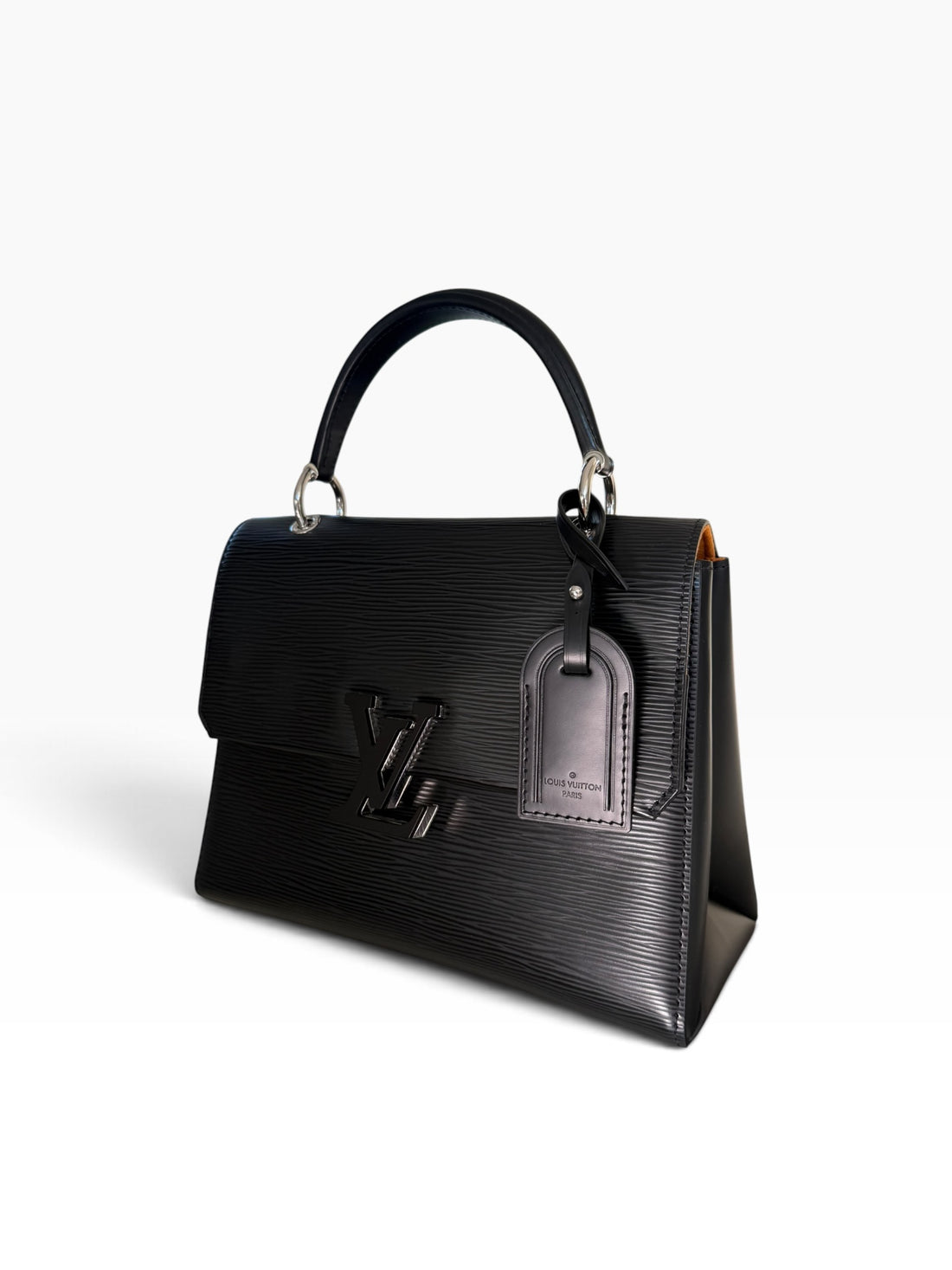 Louis Vuitton Grenelle pm aus schwarzem Epi Leder mit abnehmbaren Schulterriemen.
