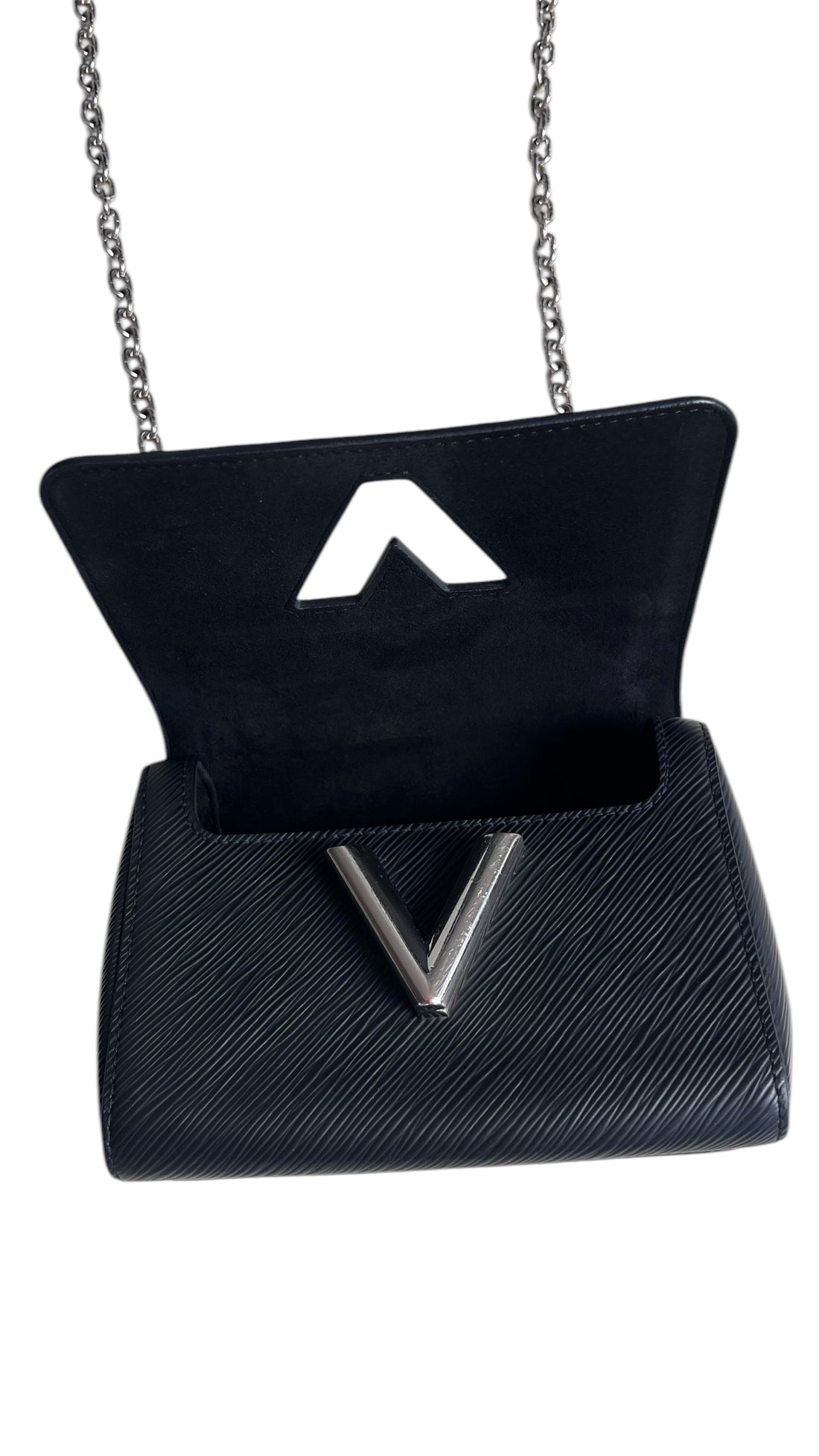 Louis Vuitton TWIST pm in schwarzem EPI Leder