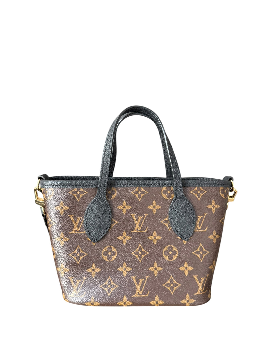 Louis Vuitton Neverfull BB Inside Out Monogram schwarz mit abnehmbarem Schulterriemen