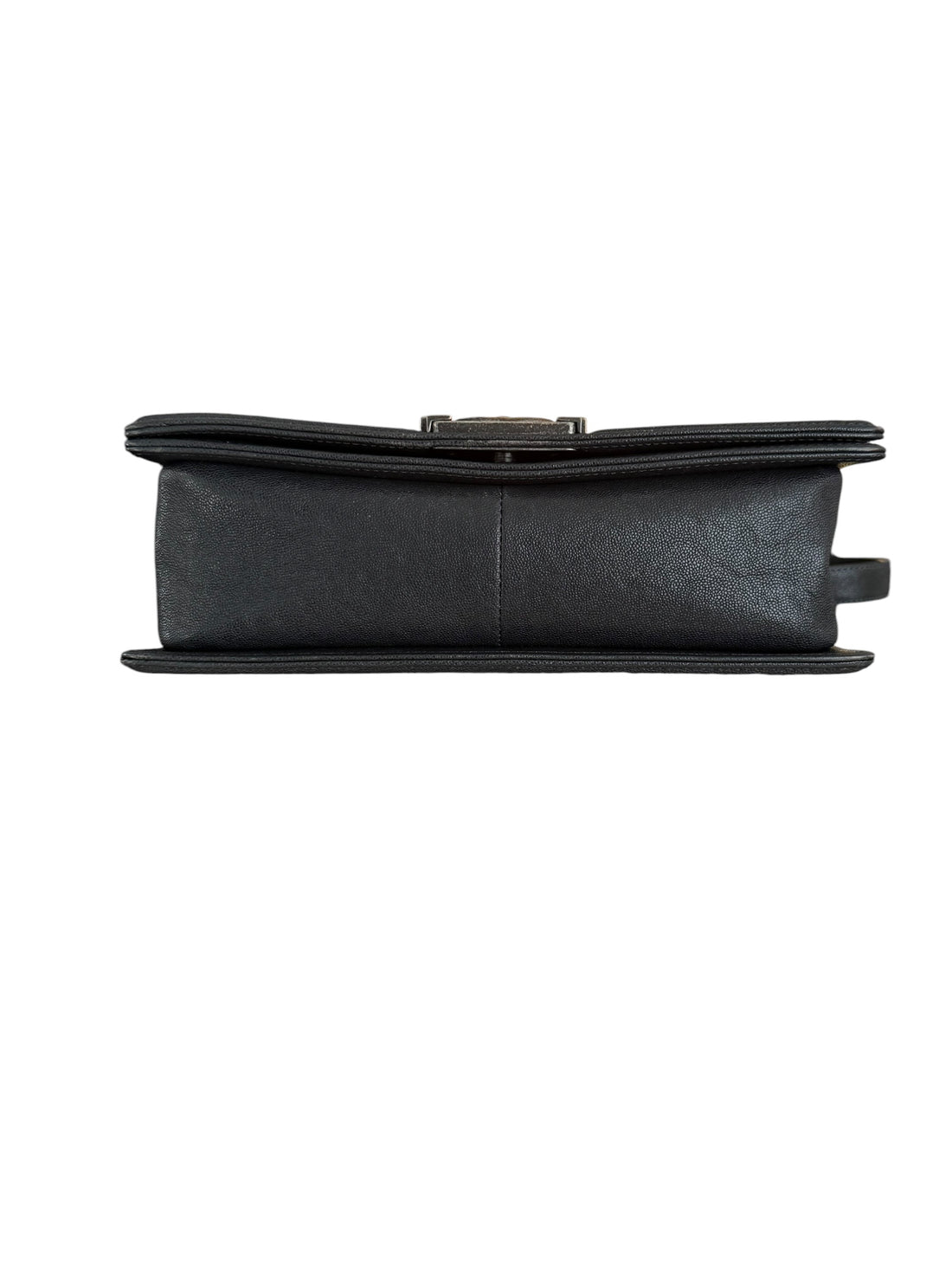 Chanel Boy Old Medium Caviarleder in der Farbe Anthrazit. Ruthenium Hardware.