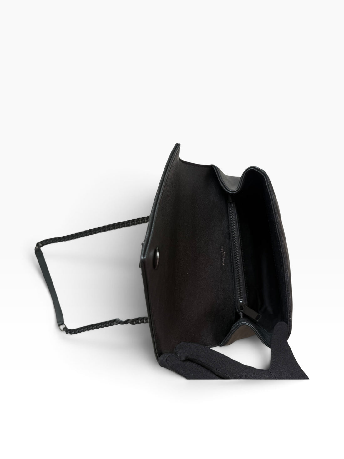 Borsa YSL Saint Laurent College Medium tutta nera (all black)