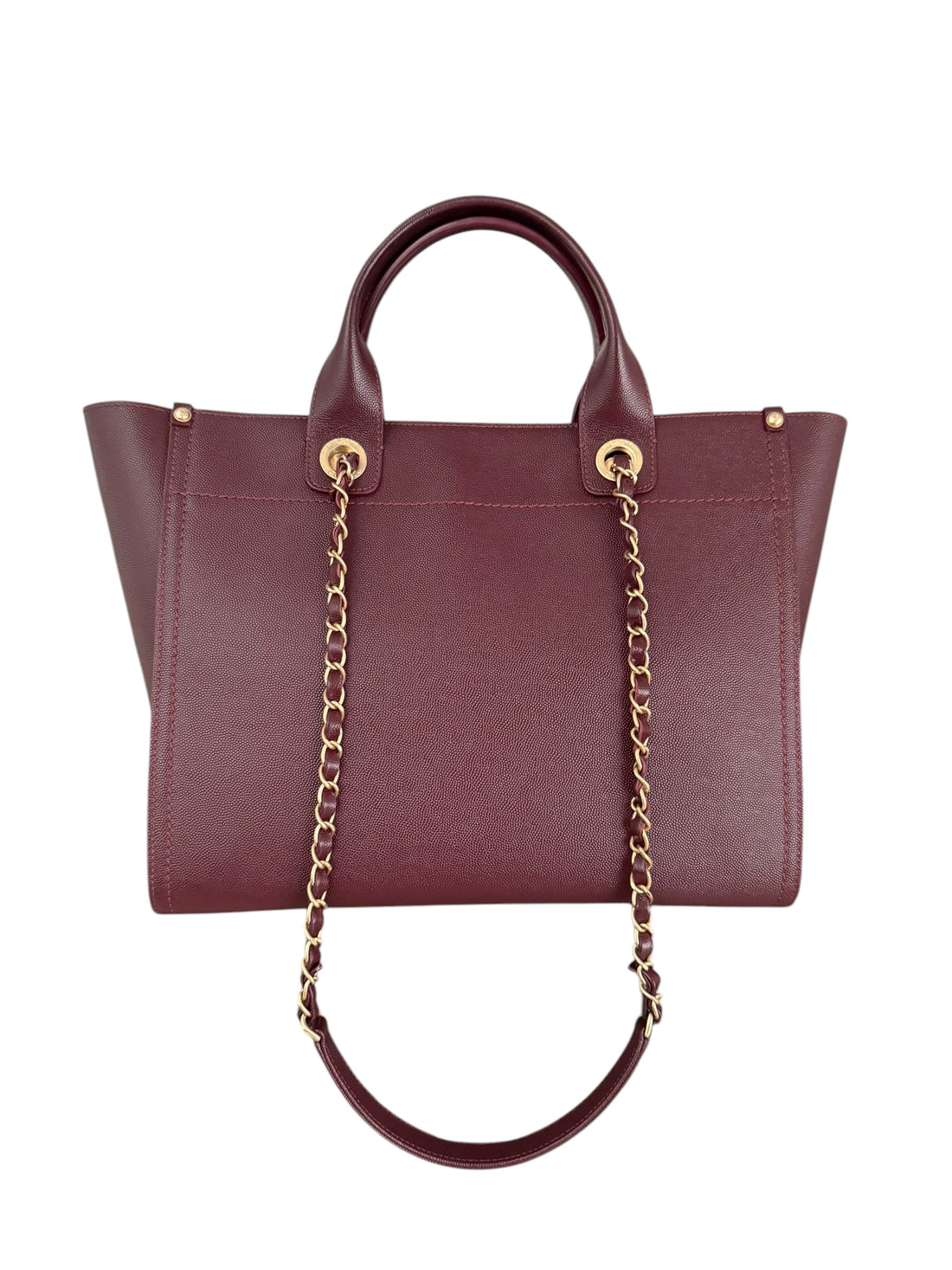 Chanel Caviar Leder Deauville Shopper Tote Bag