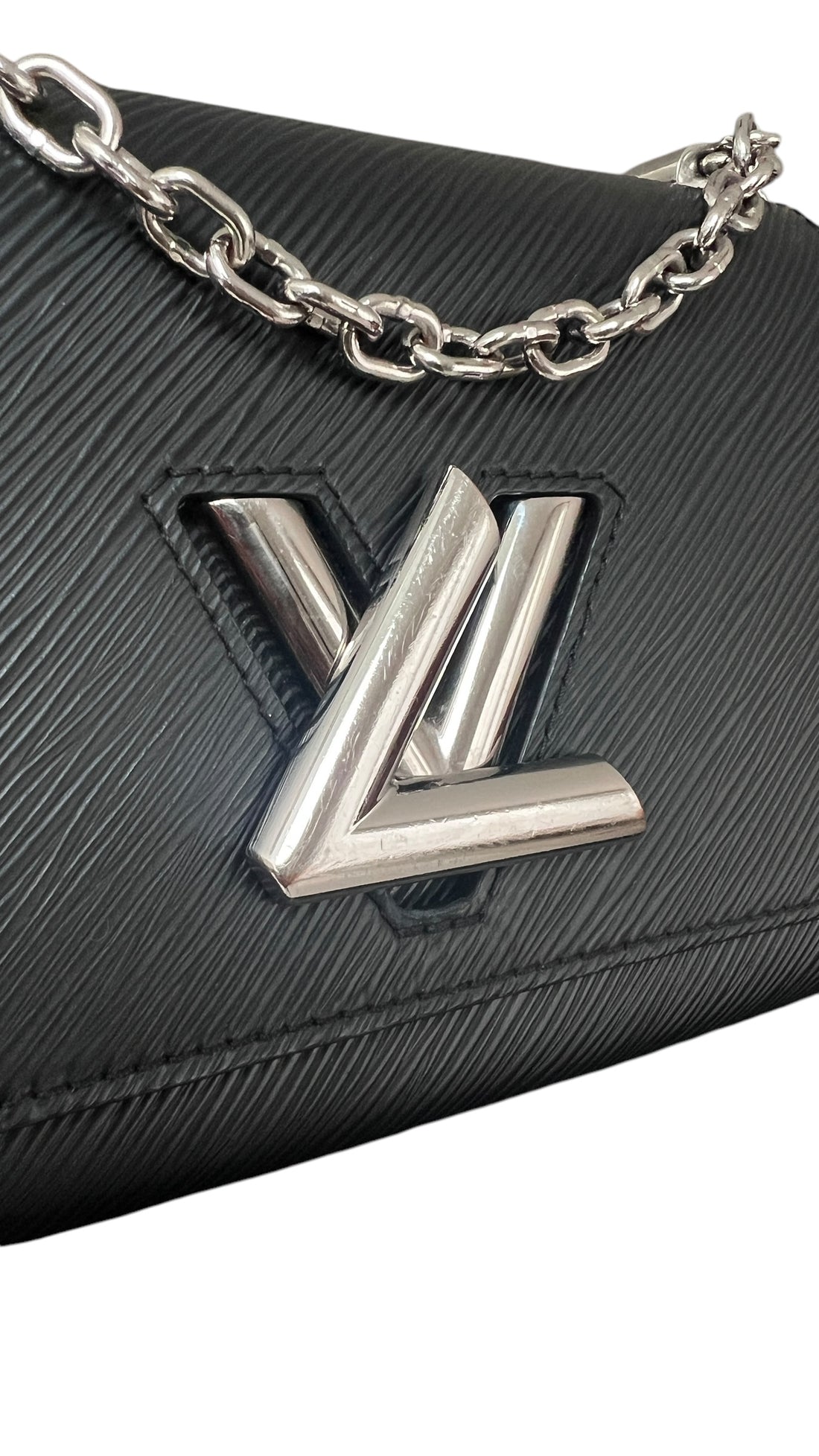 Louis Vuitton TWIST pm in schwarzem EPI Leder