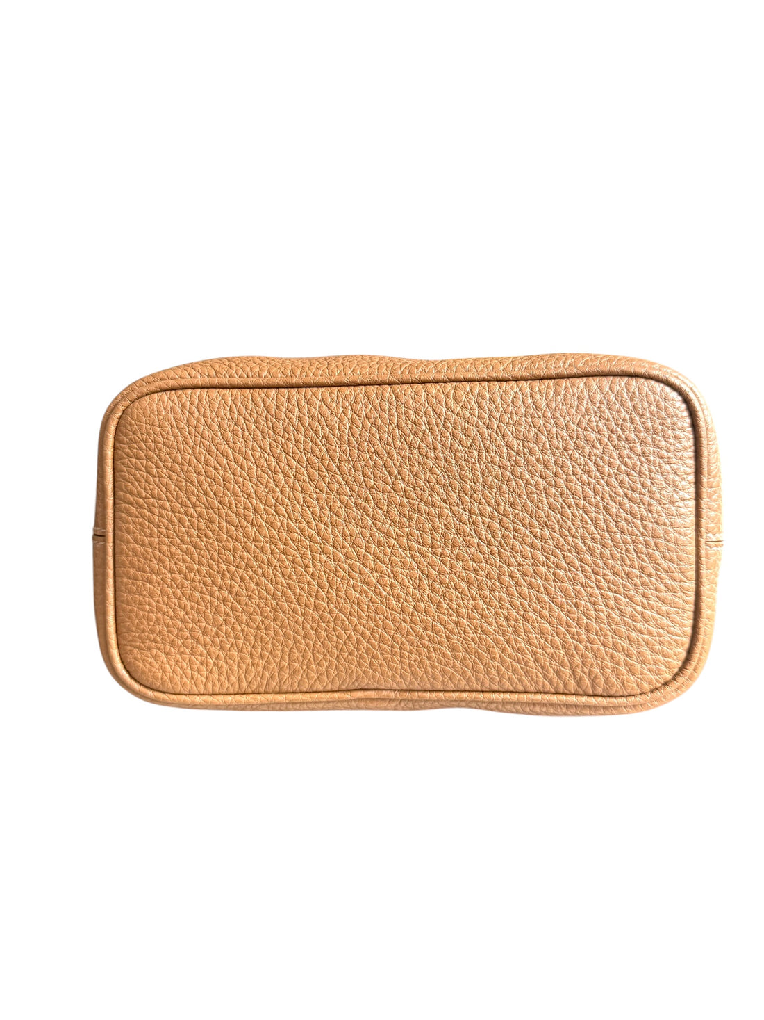Prada Vitello Daino Soft Mini Schultertasche in Karamell.