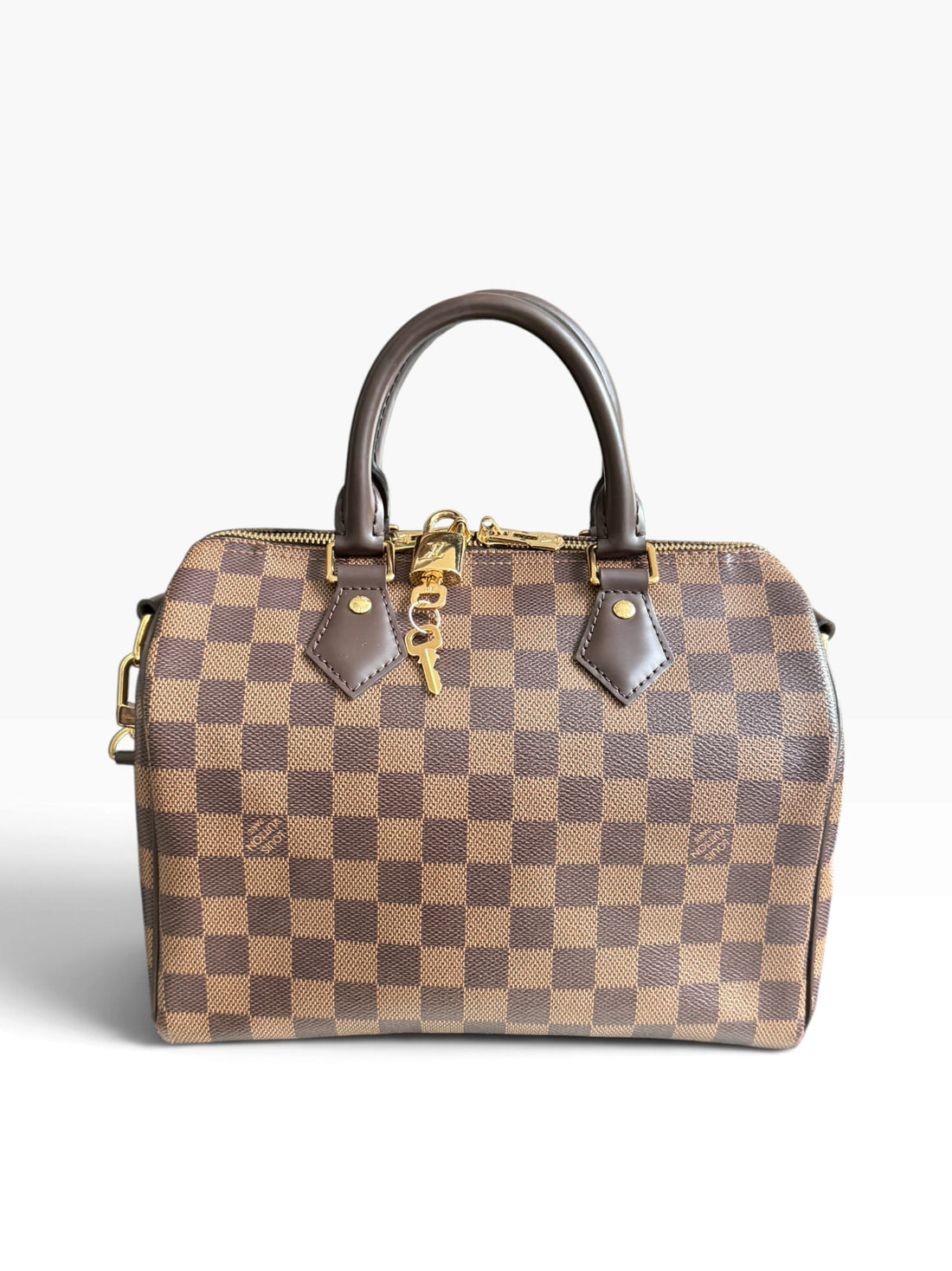 Louis Vuittion Speedy Bandoliere 25 in Damier Ebene.