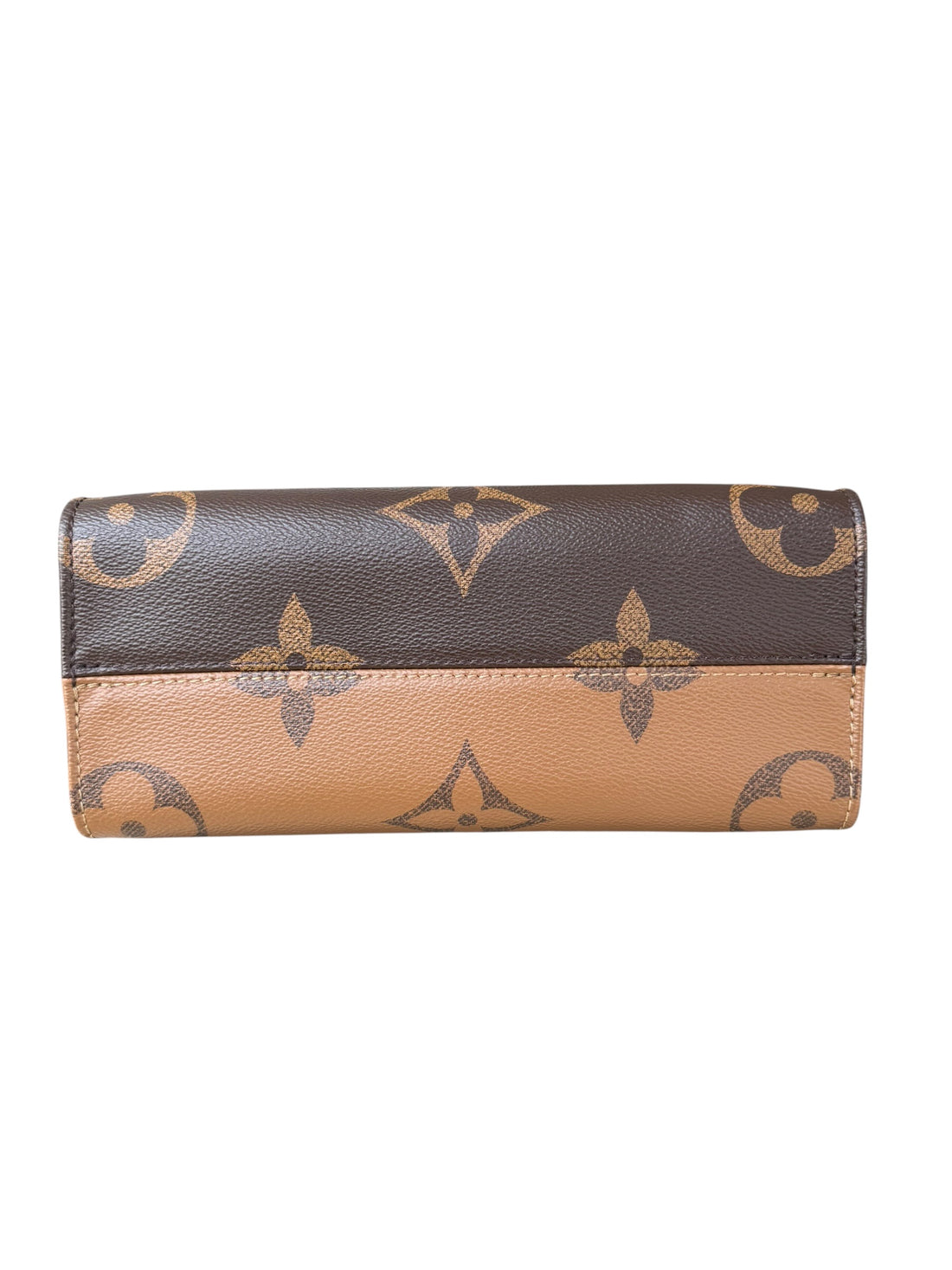 Louis Vuitton On-The-Go pm in Monogram Canvas Reverse mit abnehm- und verstellbarem breitem Schulterriemen mit Coin.