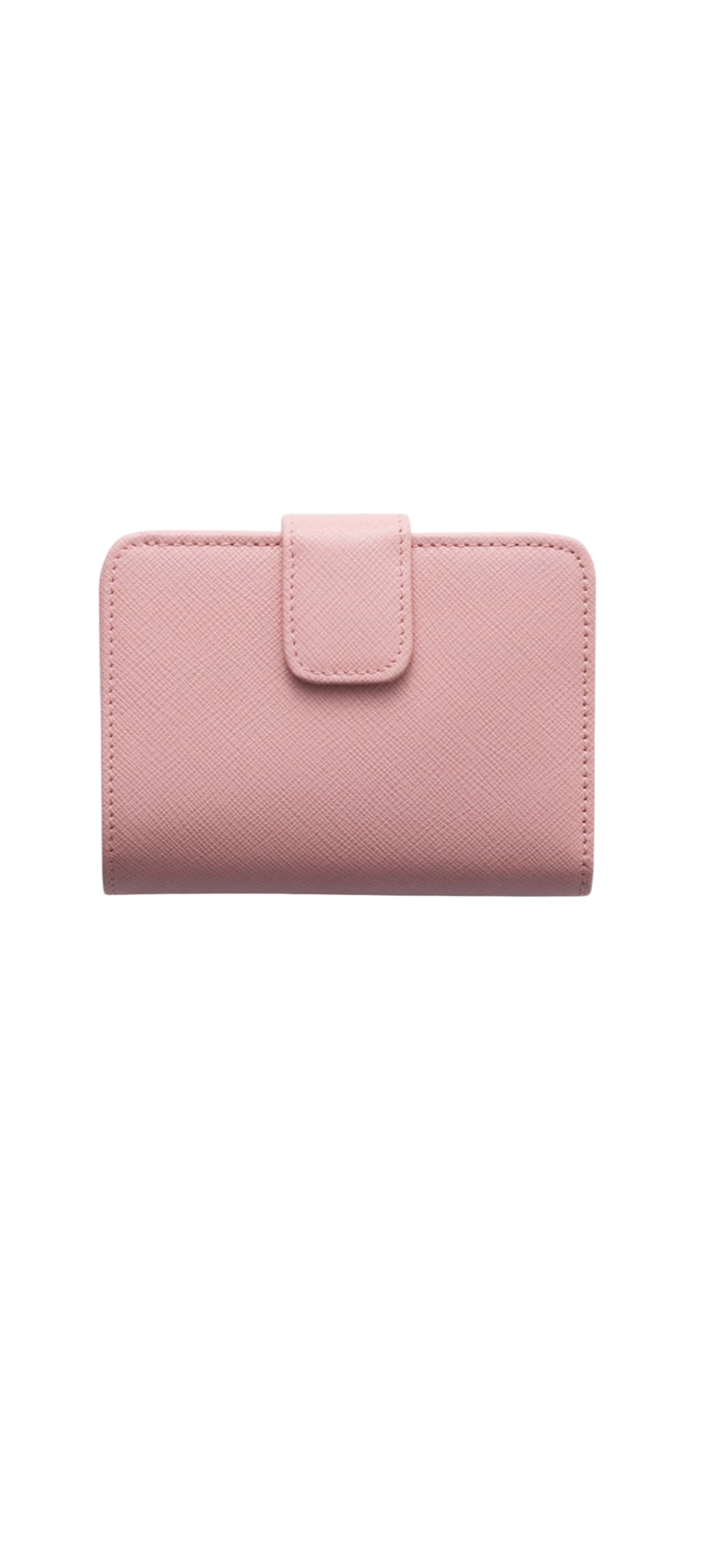 Prada Geldbörse aus Saffiano-Leder in der Farbe rosa.