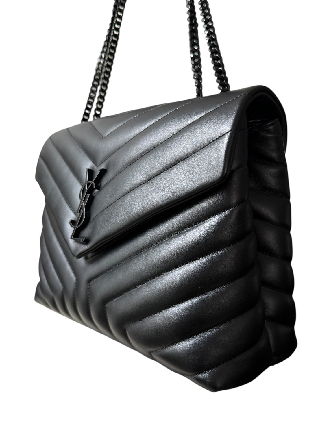 YSL Saint Laurent Loulou Allblack Medium