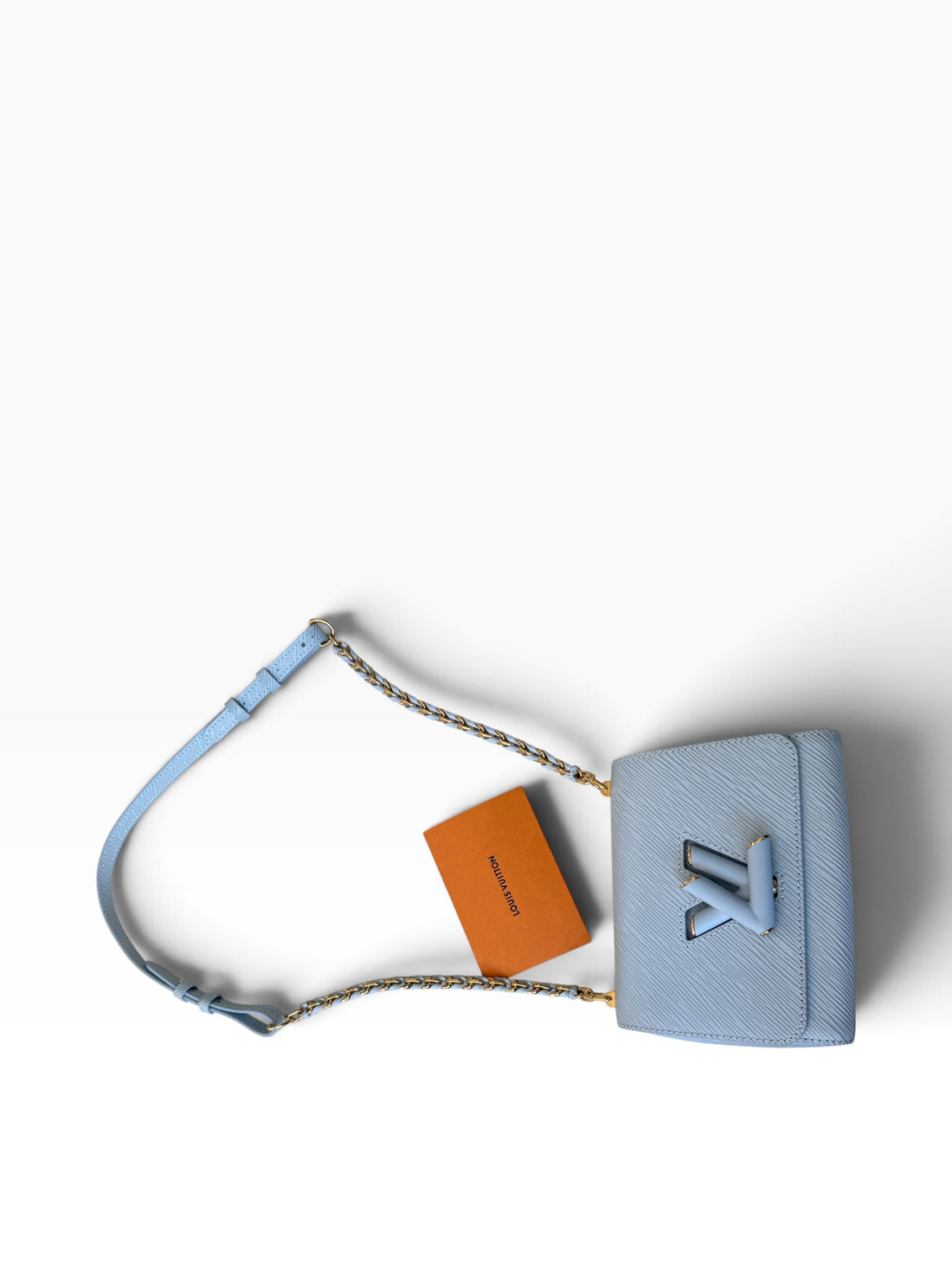Louis Vuitton Twist Handtasche aus hellblauem Epi-Leder
