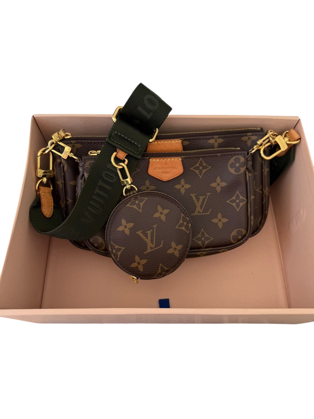 Louis Vuitton Multi Pochette Accessoires Monogram Canvas Khaki