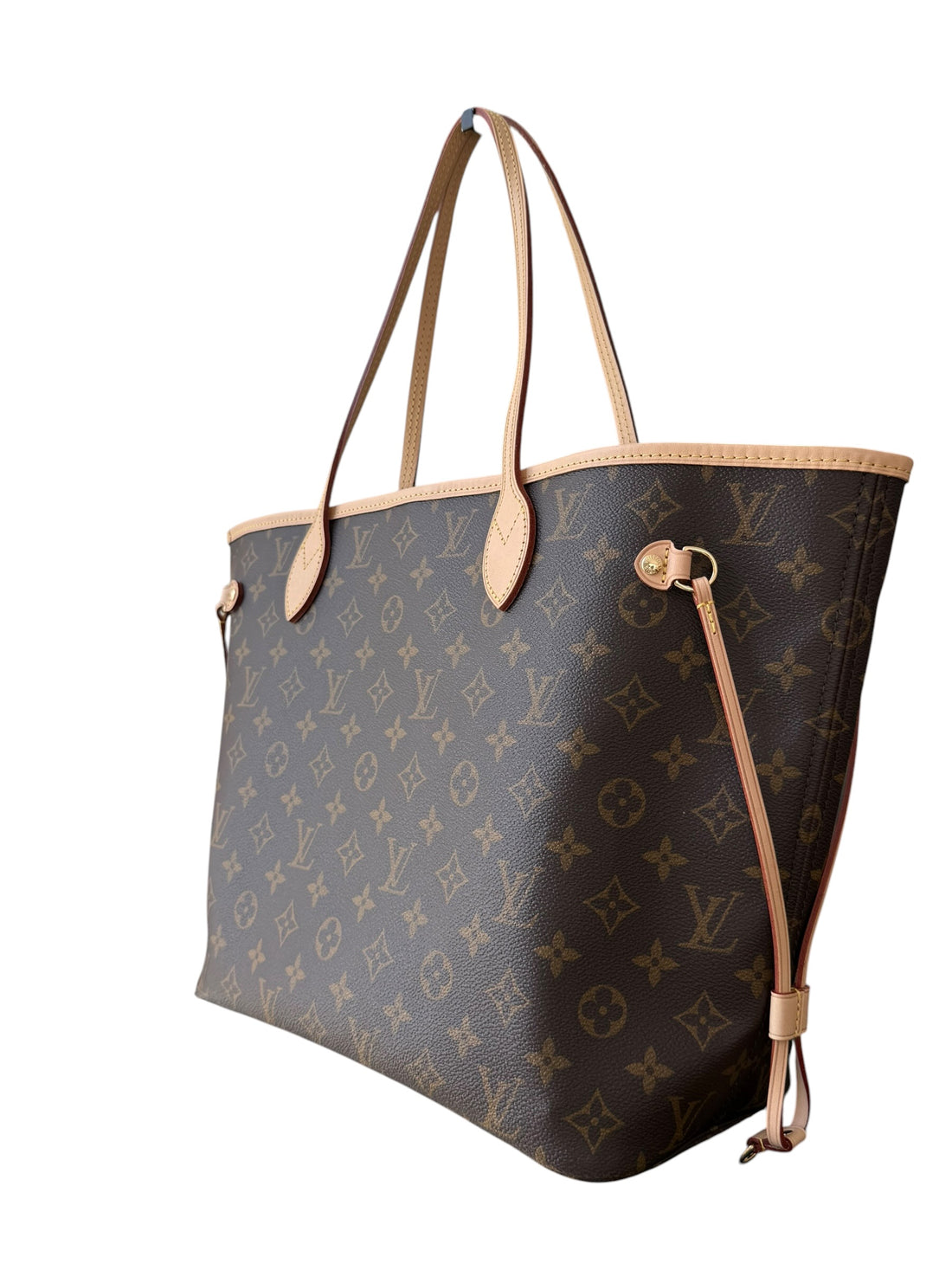 Louis Vuitton Neverfull MM in Monogram Canvas. Innen: Beiges Textilinnenfutter.