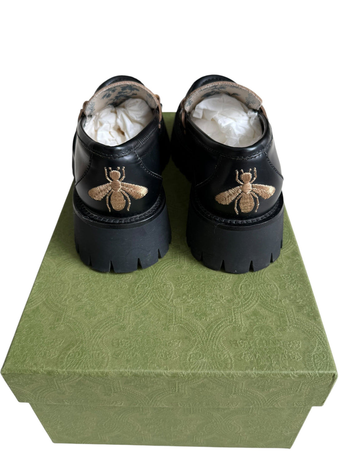 Gucci Horsebit Loafer in der Grösse 35 1/2 aus schwarzem Leder und goldfarbener Horsebit Schnalle