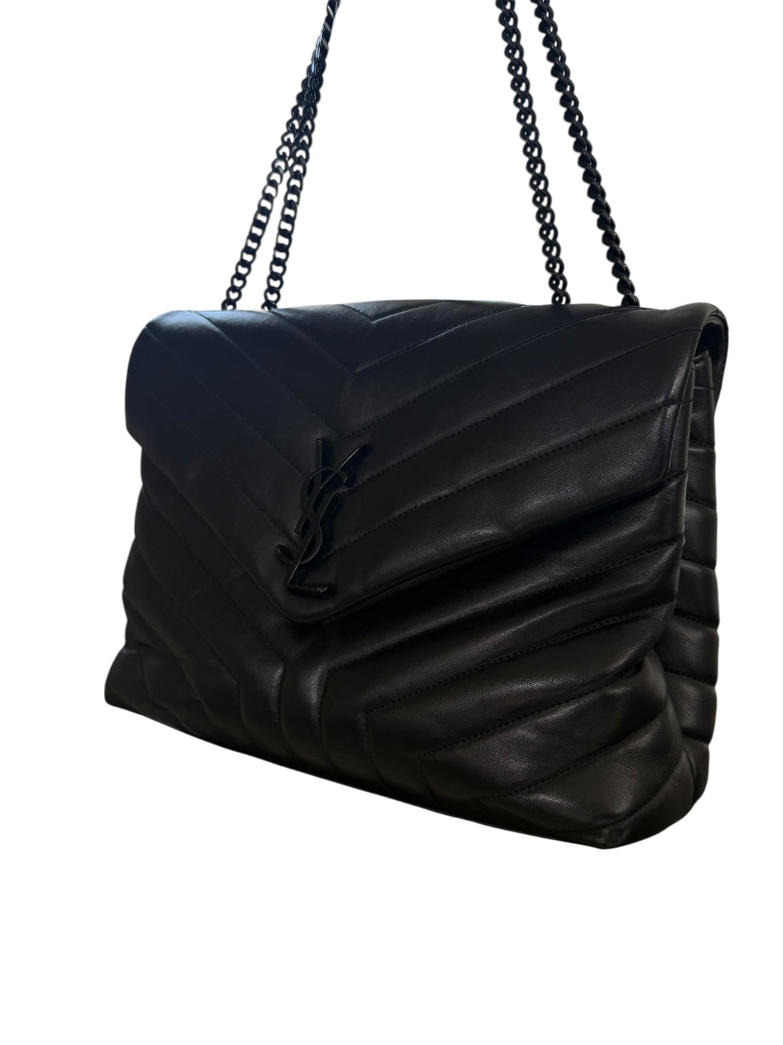YSL Loulou Medium Allblack - so black