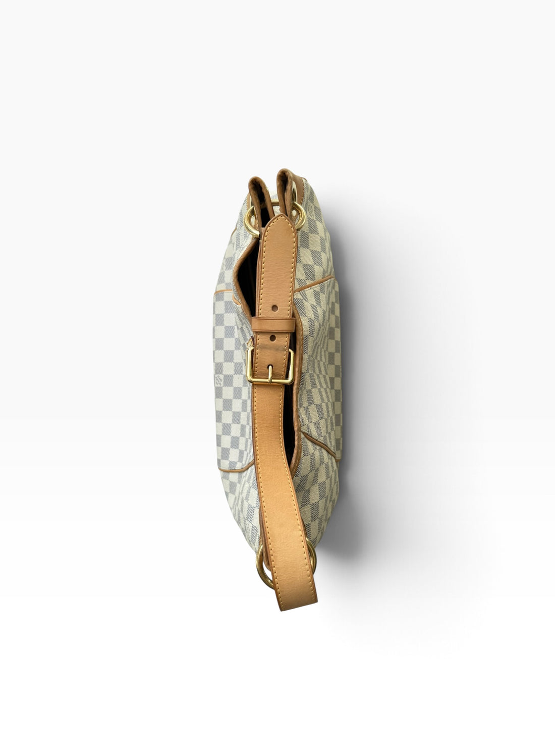 Louis Vuitton Galliera PM aus Damier Azur Canvas. Verstellbarer Schulriemen.