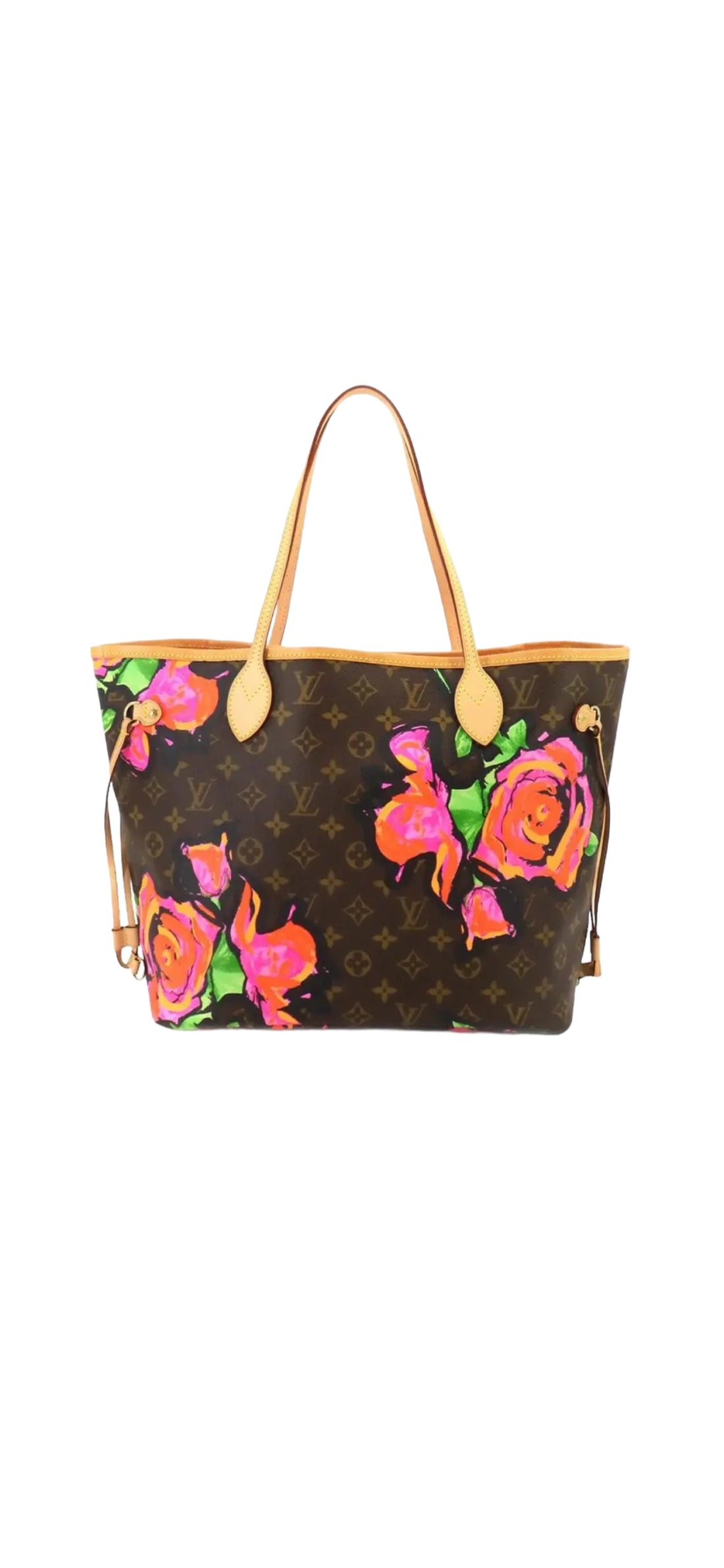 Louis Vuitton Neverfull MM Roses Stephen Sprouse