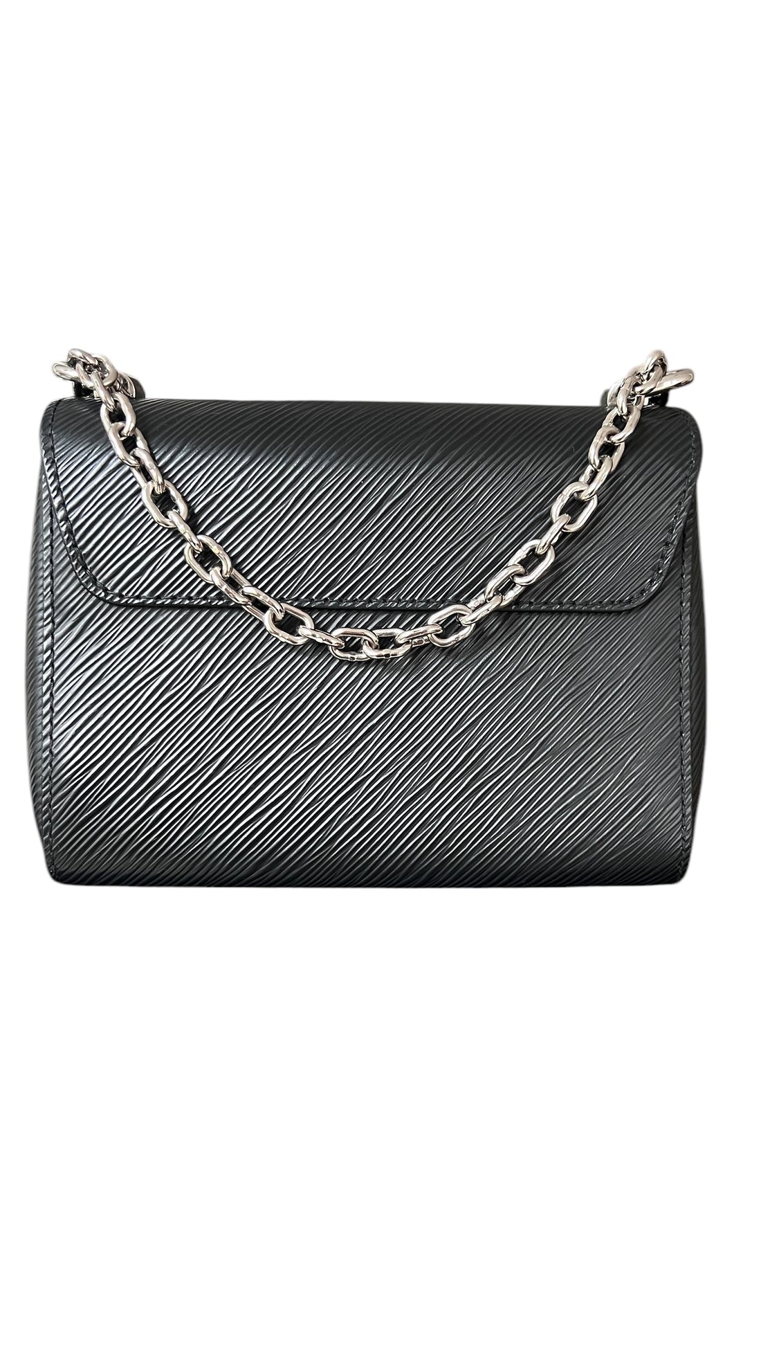 Louis Vuitton TWIST pm in schwarzem EPI Leder