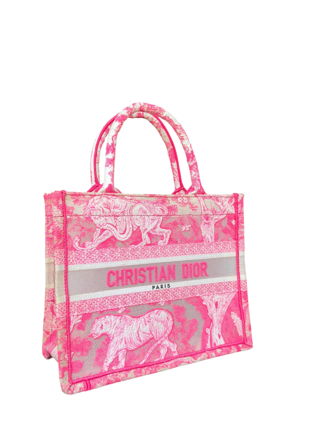 Christian Dior Tote Book small aus der Kollektion 2022 in der Farbe pink.