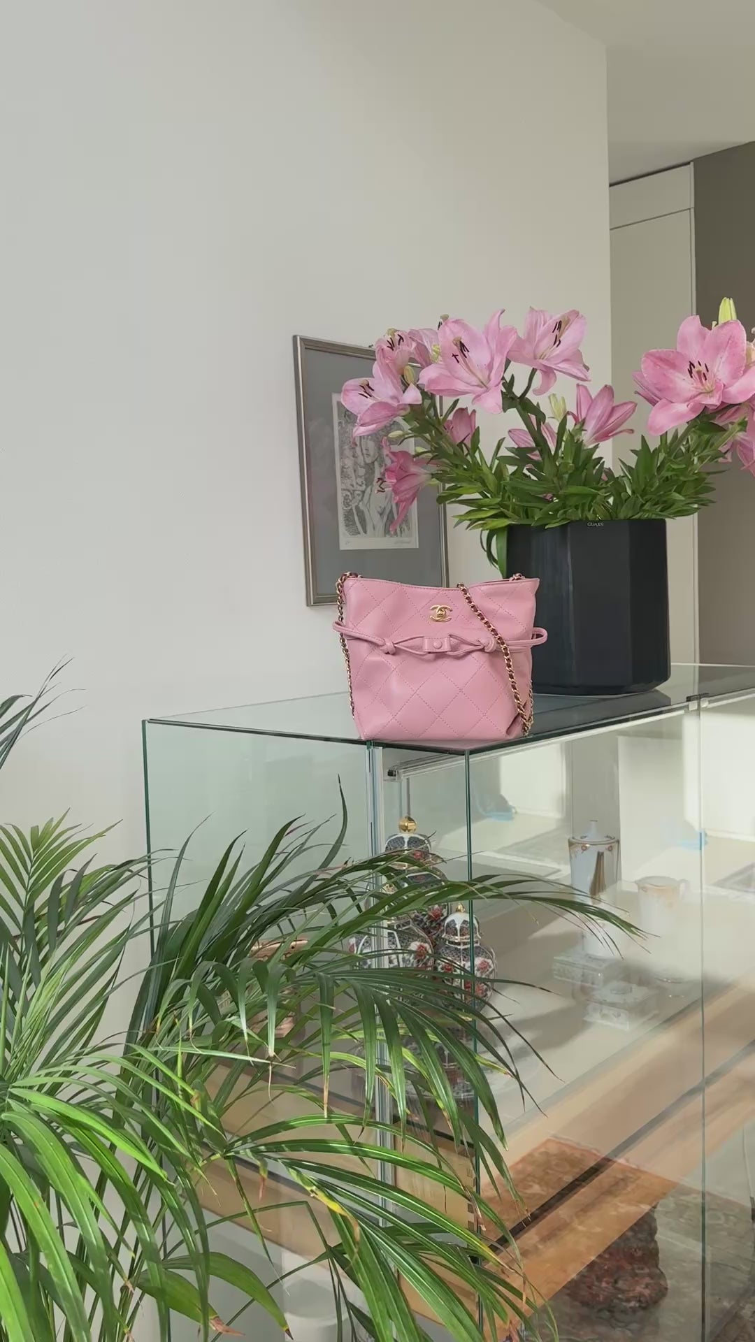 Chanel Beutel Tasche aus der Kollektion Herbst / Winter 2026. aus Lammleder und goldfarbene Metall.